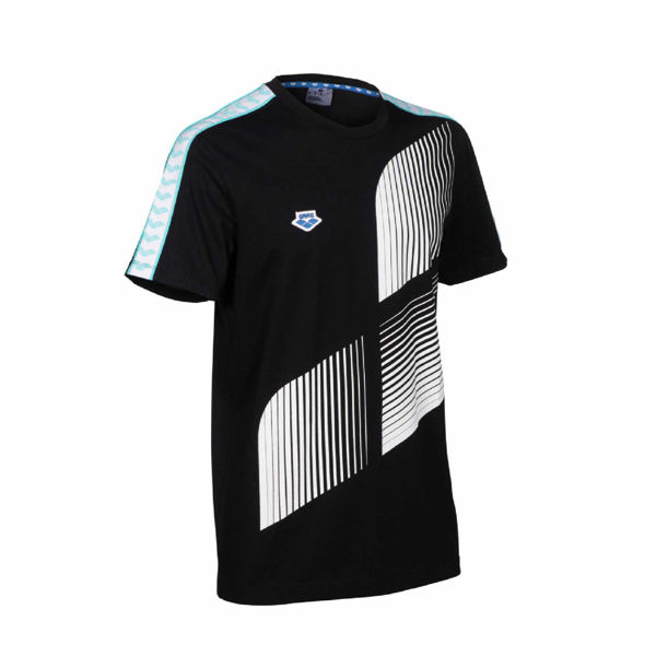 Imagen de UNISEX T-SHIRT TEAM LOGO 518 BLACK-WHITE-BLUE DIAMOND + 005651