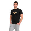 Imagen de UNISEX GOLD S/S TEE 500 BLACK + 006653