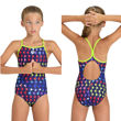 Imagen de GIRL'S CARNIVAL SWIMSUIT 750 SOFT GREEN + 005997