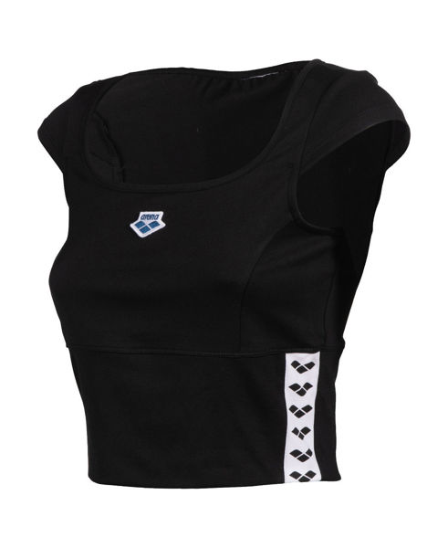 Imagen de WOMEN'S ICONS SOLID BRA TOP 501 BLACK-WHITE-BLACK + 005593