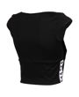 Imagen de WOMEN'S ICONS SOLID BRA TOP 501 BLACK-WHITE-BLACK + 005593