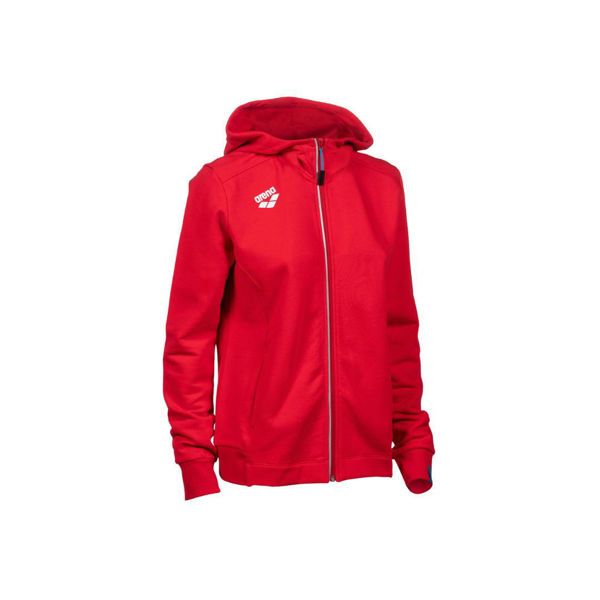 Imagen de WOMEN'S TEAM HOODED JACKET PANEL 400 RED + 004895
