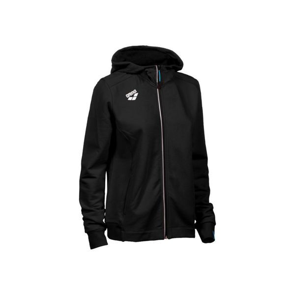Imagen de WOMEN'S TEAM HOODED JACKET PANEL 500 BLACK + 004895
