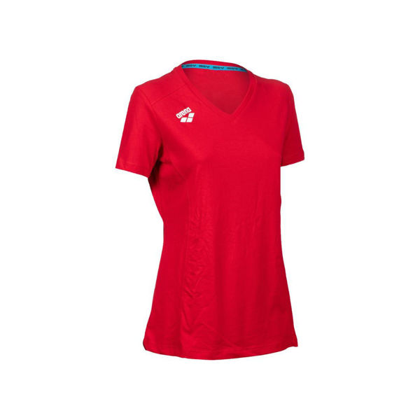 Imagen de WOMEN'S TEAM T-SHIRT PANEL 400 RED + 004892