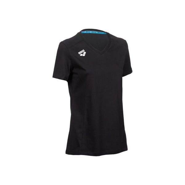 Imagen de WOMEN'S TEAM T-SHIRT PANEL 500 BLACK + 004892