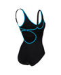 Imagen de WOMEN'S ARENA TANIA CLIP BACK SWIMSUIT ONE PIECE - BLACK-TURQUOISE + 005974-580