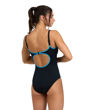 Imagen de WOMEN'S ARENA TANIA CLIP BACK SWIMSUIT ONE PIECE - BLACK-TURQUOISE + 005974-580