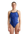Imagen de ARENA WOMEN'S HYDRANGEA BOUQUET CHALLENGE BACK - BLACK-TEAM ROYAL + 006648-200