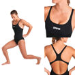 Imagen de WOMEN'S TEAM SWIMSUIT SWIM PRO SOLID - BLACK-WHITE + 005803-550