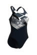 Imagen de ARENA WOMEN'S LOGO KIKKO SWIMSUIT CONTROLPRO LOW B - BLACK-ASPHALT-WHITE MULTI + 006731-550