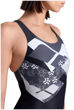 Imagen de ARENA WOMEN'S LOGO KIKKO SWIMSUIT CONTROLPRO LOW B - BLACK-ASPHALT-WHITE MULTI + 006731-550