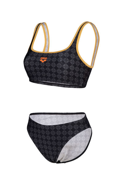 Imagen de ARENA WOMEN'S 50TH ANNIVERSARY BIKINI BRALETT - BLACK MULTI-GOLD + 006176-503