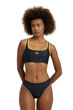 Imagen de ARENA WOMEN'S 50TH ANNIVERSARY BIKINI BRALETT - BLACK MULTI-GOLD + 006176-503