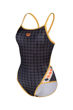 Imagen de ARENA WOMEN'S 50TH ANNIVERSARY SUPER FLY SWIMSUIT - BLACK MULTI-GOLD + 006190-503