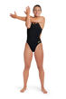 Imagen de ARENA WOMEN'S TEAM SWIMSUIT CHALLENGE SOLID - BLACK-GOLD + 004766-535