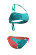 Imagen de ARENA WOMEN'S WATER PRINT BIKINI BANDEAU - CAMO KIKKO WATER MULTI + 007076-800