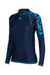 Imagen de ARENA WOMEN'S ARENA RASH VEST LONG SLEEVE GRAPHIC - NAVY-TURQUOISE + 006289-780