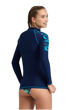 Imagen de ARENA WOMEN'S ARENA RASH VEST LONG SLEEVE GRAPHIC - NAVY-TURQUOISE + 006289-780