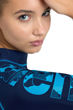 Imagen de ARENA WOMEN'S ARENA RASH VEST LONG SLEEVE GRAPHIC - NAVY-TURQUOISE + 006289-780