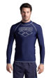 Imagen de ARENA MEN'S RASH VEST LONG SLEEVE GRAPHIC - NAVY-WHITE + 006291-710