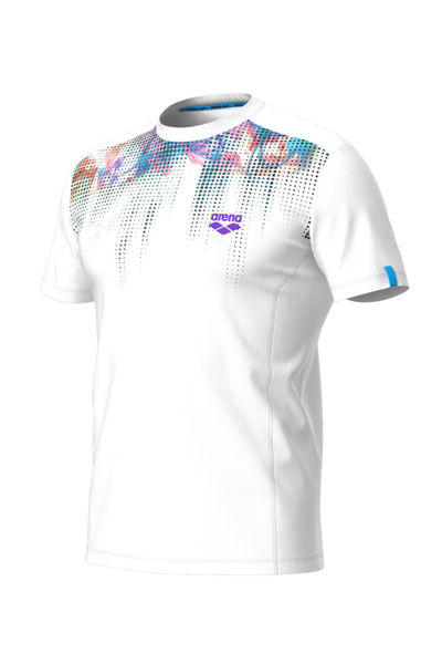 Imagen de ARENA T-SHIRT LOGO COTTON - WHITE MULTI + 005336-195