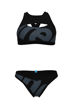Imagen de ARENA WOMEN'S ARENA LOGO BRASSIERE BIKINI RACE - ASPHALT MULTI-BLACK-BLACK + 007047-535