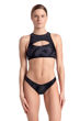 Imagen de ARENA WOMEN'S ARENA LOGO BRASSIERE BIKINI RACE - ASPHALT MULTI-BLACK-BLACK + 007047-535