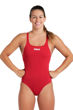 Imagen de ARENA WOMEN'S TEAM SWIMSUIT SWIM PRO SOLID - RED-WHITE  + 004760-450