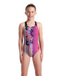 Imagen de 007918-905 GIRL'S ARENA PALETTE SWIMSUIT SWIM PRO BACK - MULTI SHOCKING PINK-BLACK