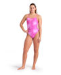 Imagen de 010023-909 WOMEN'S ARENA SWIMSUIT CHALLENGE BACK AL -SHOCKING PINK MULTI-SHOCKING PINK