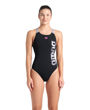 Imagen de 007953-508 WOMEN'S ARENA AIRBRUSH GRAPHIC SWIMSUIT - BLACK-SEAFOM