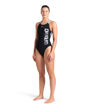 Imagen de 007953-508 WOMEN'S ARENA AIRBRUSH GRAPHIC SWIMSUIT - BLACK-SEAFOM