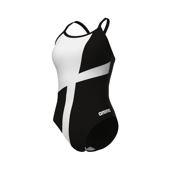 Imagen de 007757-510 WOMEN'S ARENA DIAMOND SWIMSUIT LIGHTDROP - BLACK-WHITE