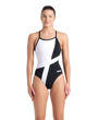 Imagen de 007757-510 WOMEN'S ARENA DIAMOND SWIMSUIT LIGHTDROP - BLACK-WHITE