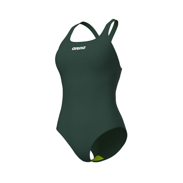 Imagen de 004760-660 WOMEN'S TEAM SWIMSUIT SWIM PRO SOLID - DARK SAGE-ARTIC LIME