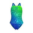 Imagen de 009007-808 GIRL'S ARENA MULTI COLOURS SWIMSUIT V BA -BLUE RIVER MULTI-BLUE RIVE