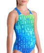 Imagen de 009007-808 GIRL'S ARENA MULTI COLOURS SWIMSUIT V BA -BLUE RIVER MULTI-BLUE RIVE