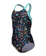 Imagen de 009089-550 GIRL'S ARENA CONFETTI SWIMSUIT SWIM PRO - BLACK MULTI-WATER