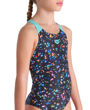Imagen de 009089-550 GIRL'S ARENA CONFETTI SWIMSUIT SWIM PRO - BLACK MULTI-WATER