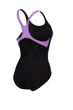 Imagen de W SWIMSUIT SWIM PRO BACK GRAPHIC LB 590 BLACK-LAVANDA + 005973