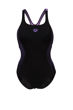 Imagen de W SWIMSUIT SWIM PRO BACK GRAPHIC LB 590 BLACK-LAVANDA + 005973