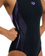 Imagen de W SWIMSUIT SWIM PRO BACK GRAPHIC LB 590 BLACK-LAVANDA + 005973